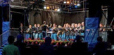 Vorschau StadtBadSerenade: Auftritt Blasorchester Klangfusion ein voller Erfolg