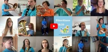 Vorschau Bläserklasse '18-20 sendet musikalische Grüße von Zuhause